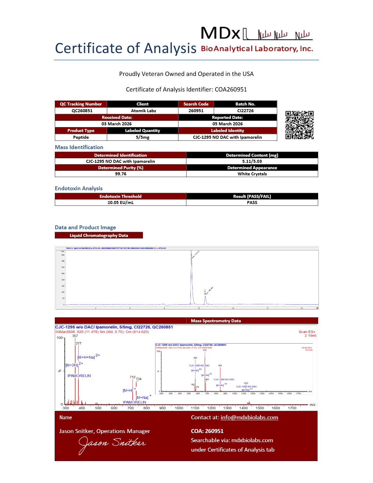 CJC-1295 W/O DAC/Ipamorelin Blend (5mg/5mg) (cjc NO DAC)