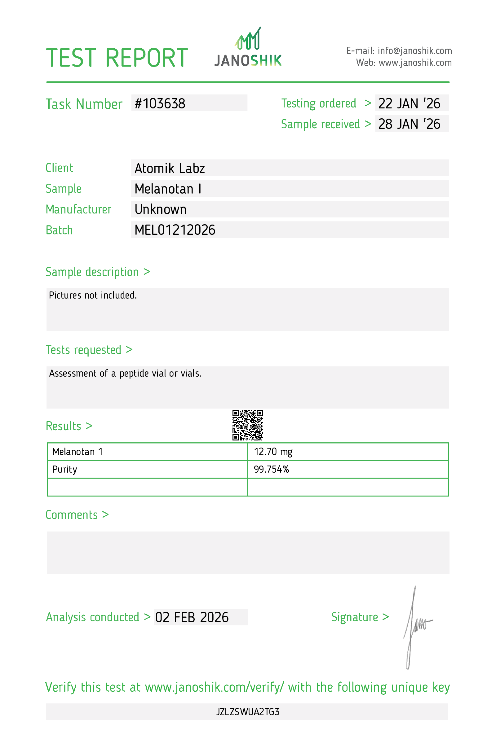 BULK PACK Melanotan I – 10mg (10 VIALS)