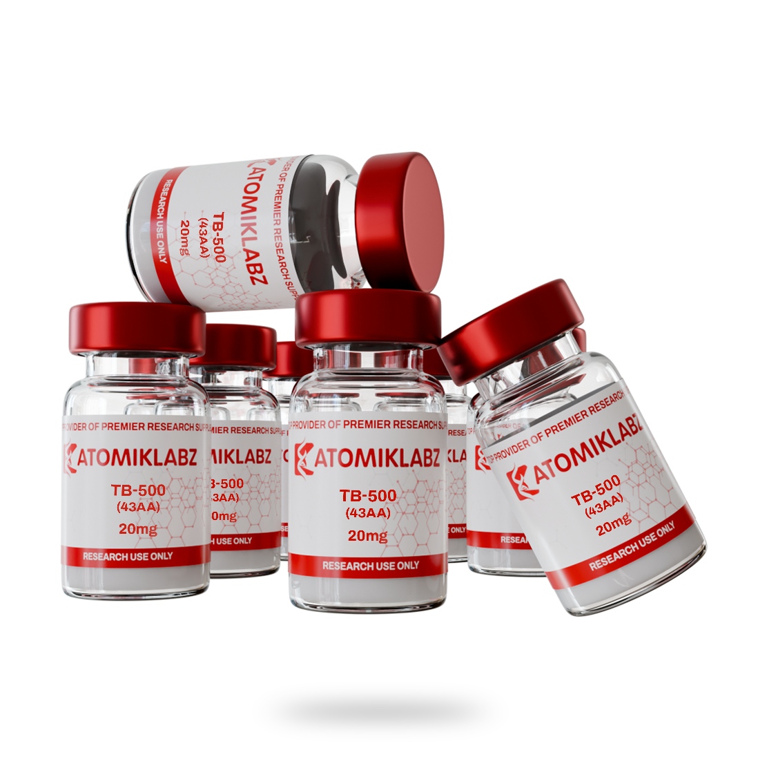 BULK PACK TB-500 (Thymosin Beta-4) (43 AA) – 20mg (10 VIALS)