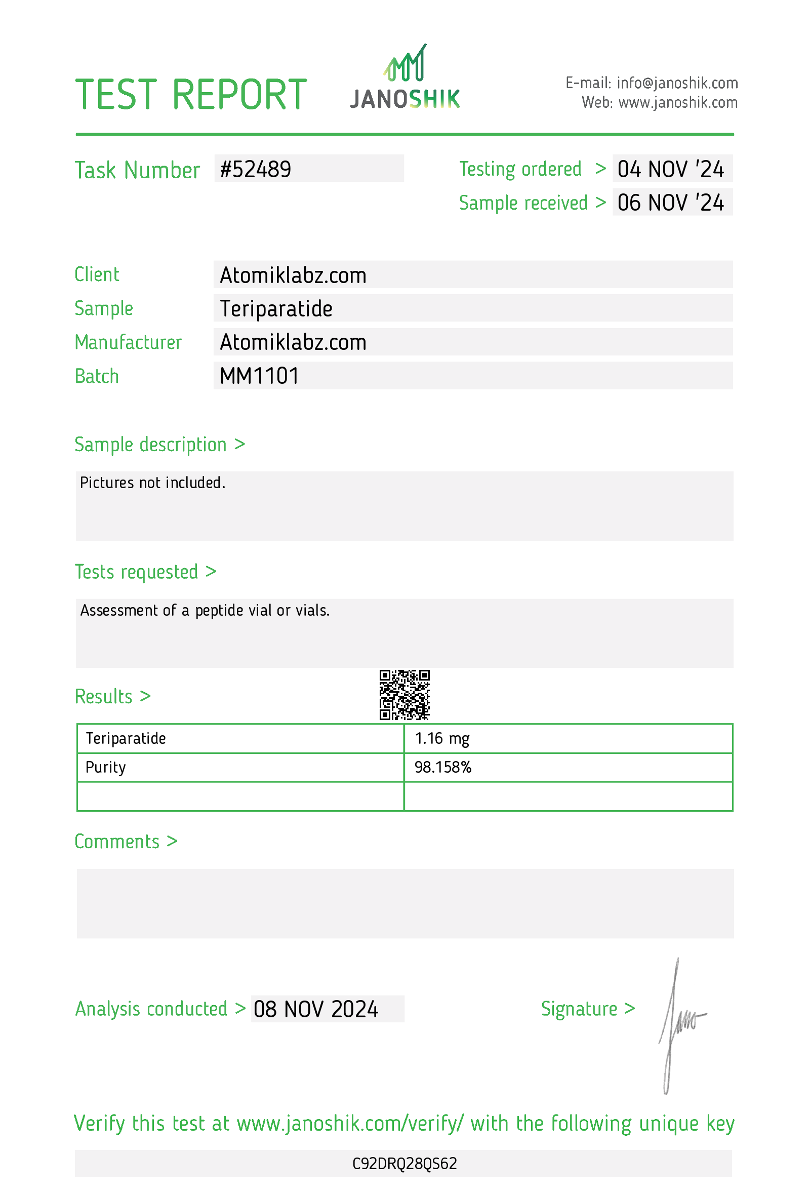BULK PACK Teriparatide 1mg (10 VIALS)